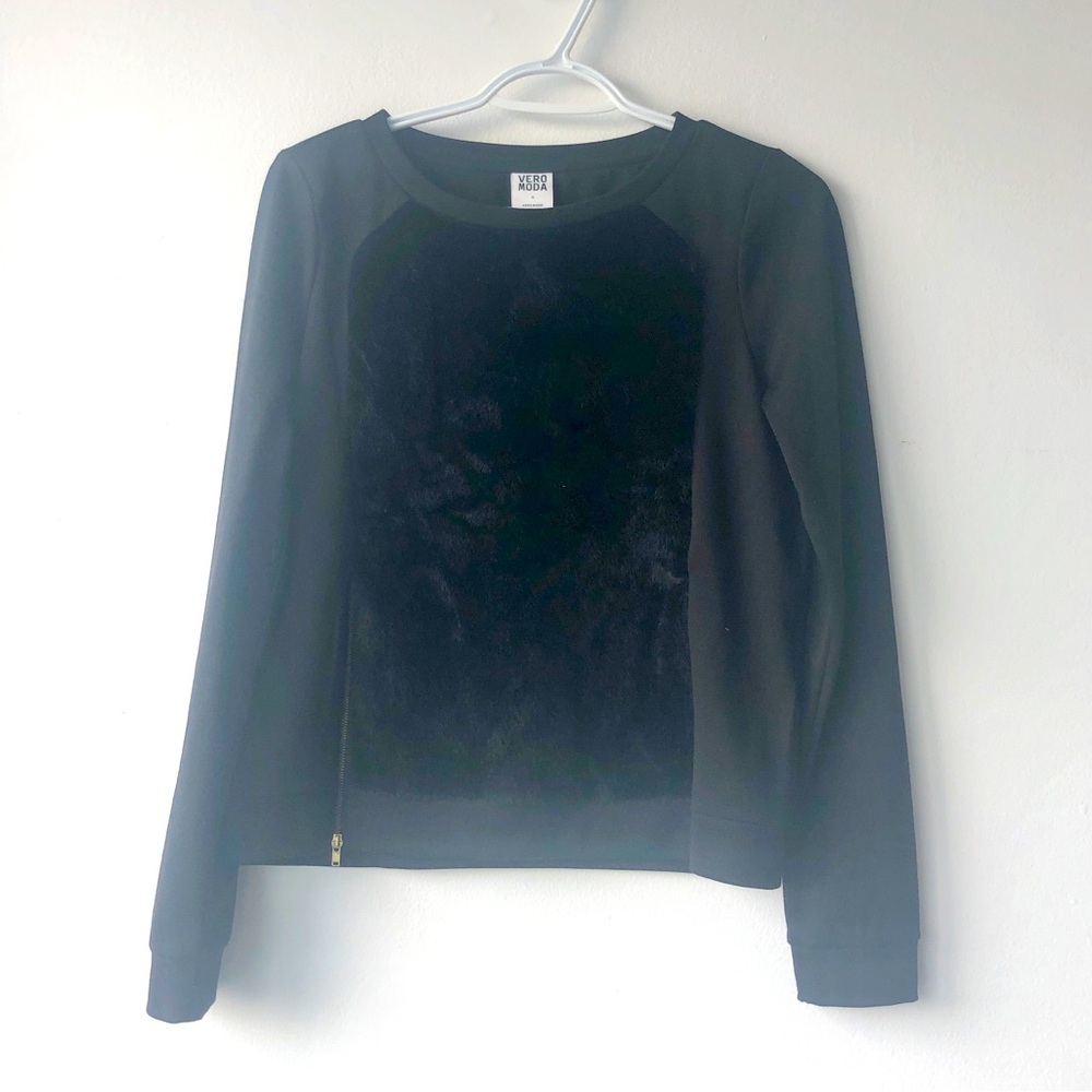 Faux Fur Sweater